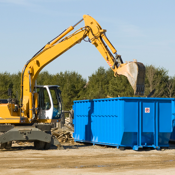 can i choose the location where the residential dumpster will be placed in Hennepin